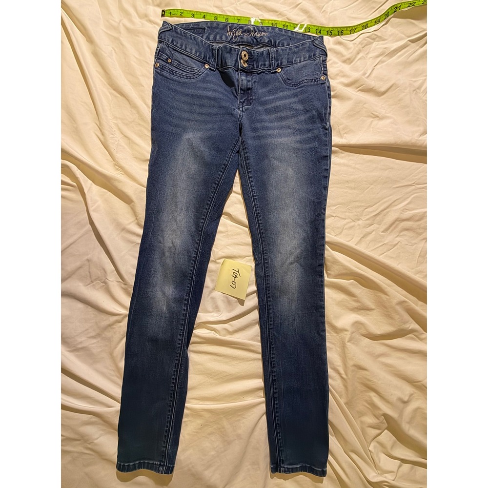 Ariya Jeans Womens 7/8 Medium Wash Skinny Denim Stretch Jeans T09-07n